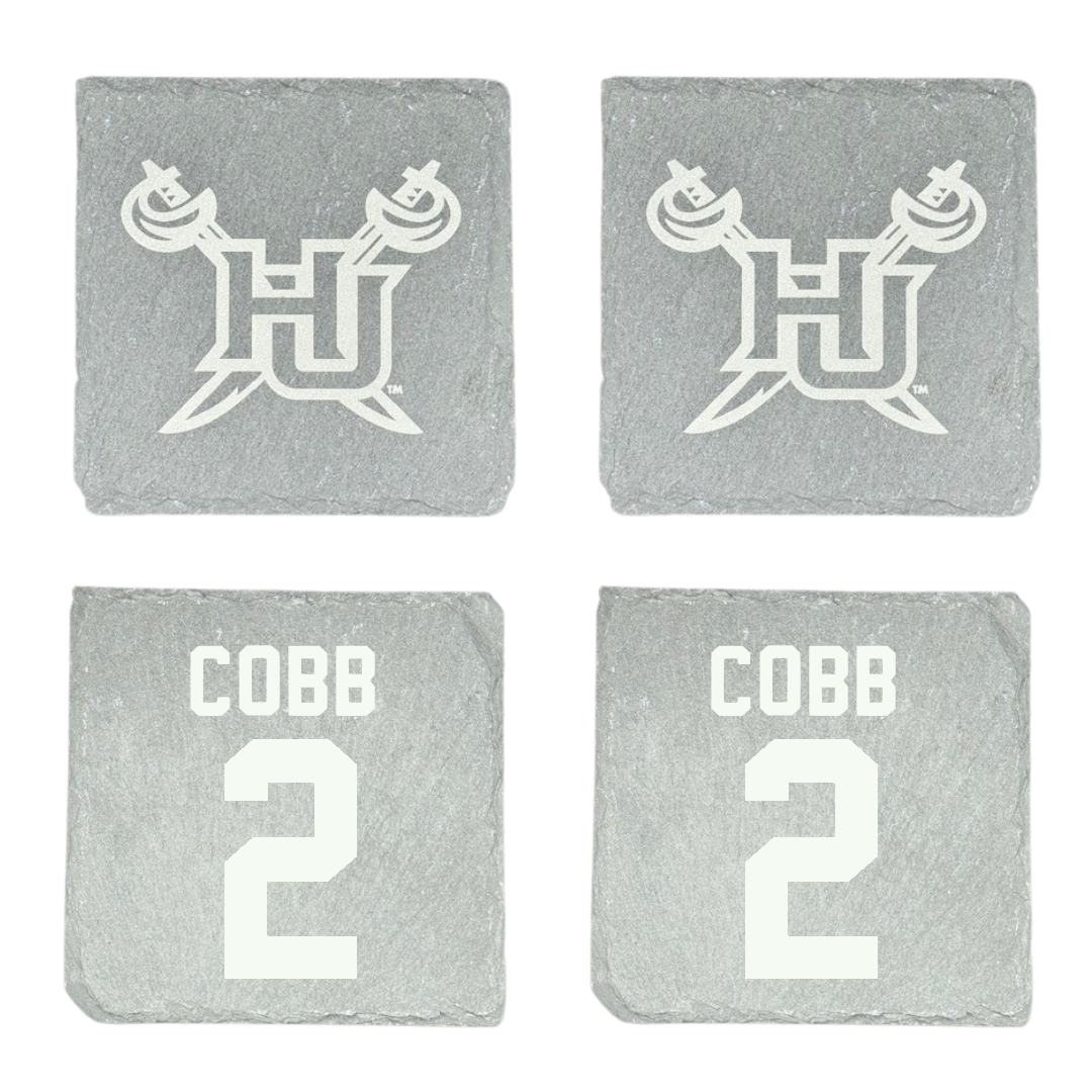 Hampton University Basketball Stone Coaster (4 Pack)  - #2 Malaka Cobb