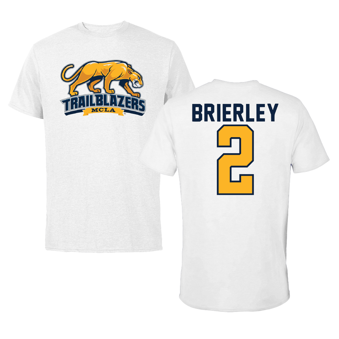Massachusetts College of Liberal Arts Lacrosse White Performance Tee - #2 Neal Brierley