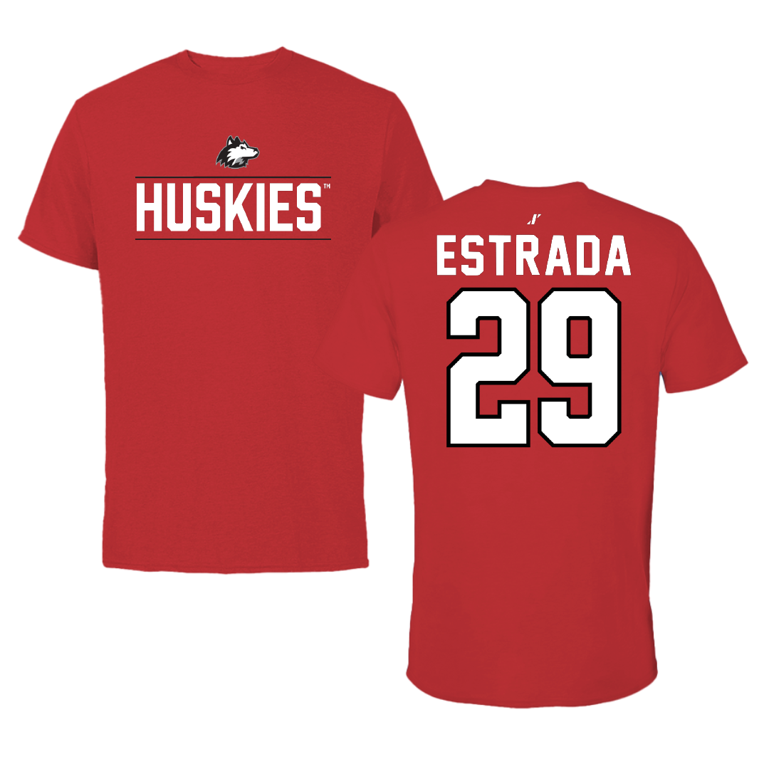 Northern Illinois University Softball Red General Performance Tee - #29 Kayla Estrada