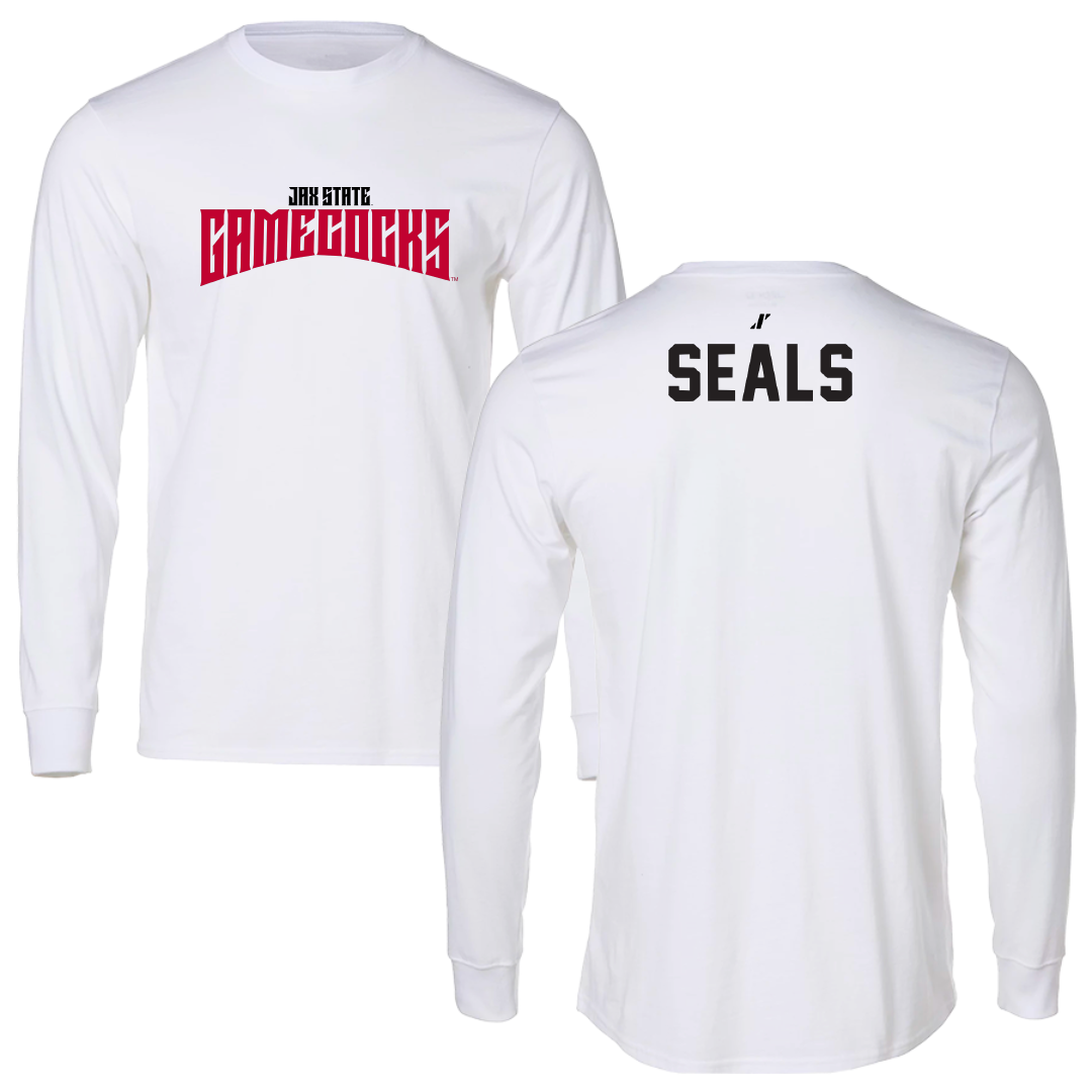 Jacksonville State University TF and XC White Classics Performance Long Sleeve - Lydia Seals