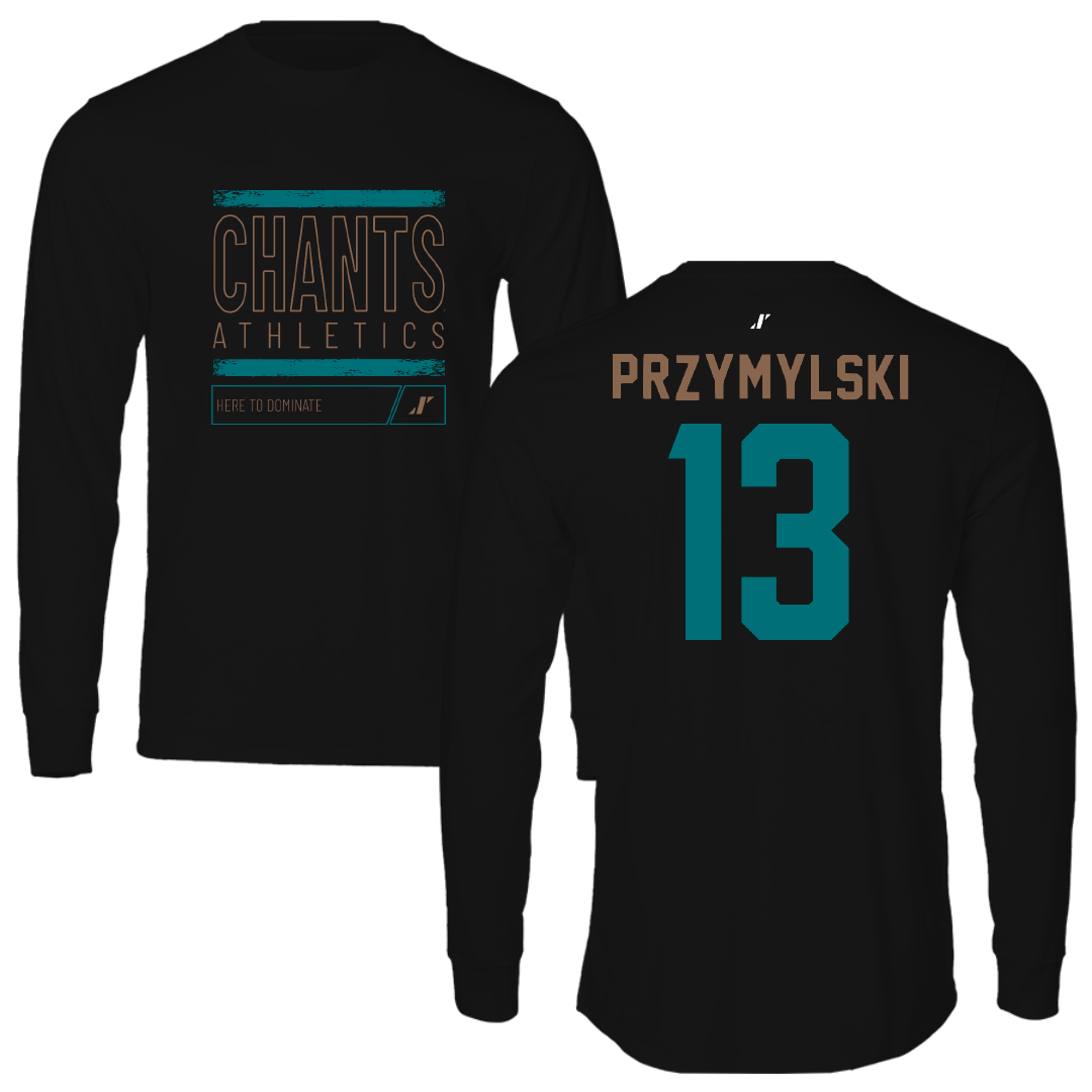 Coastal Carolina University Lacrosse Black Dominate Long Sleeve - #13 Avery Przymylski