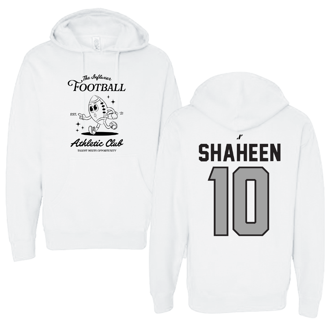 Football White Influxer Athletic Club Hoodie - #10 Hayden Shaheen