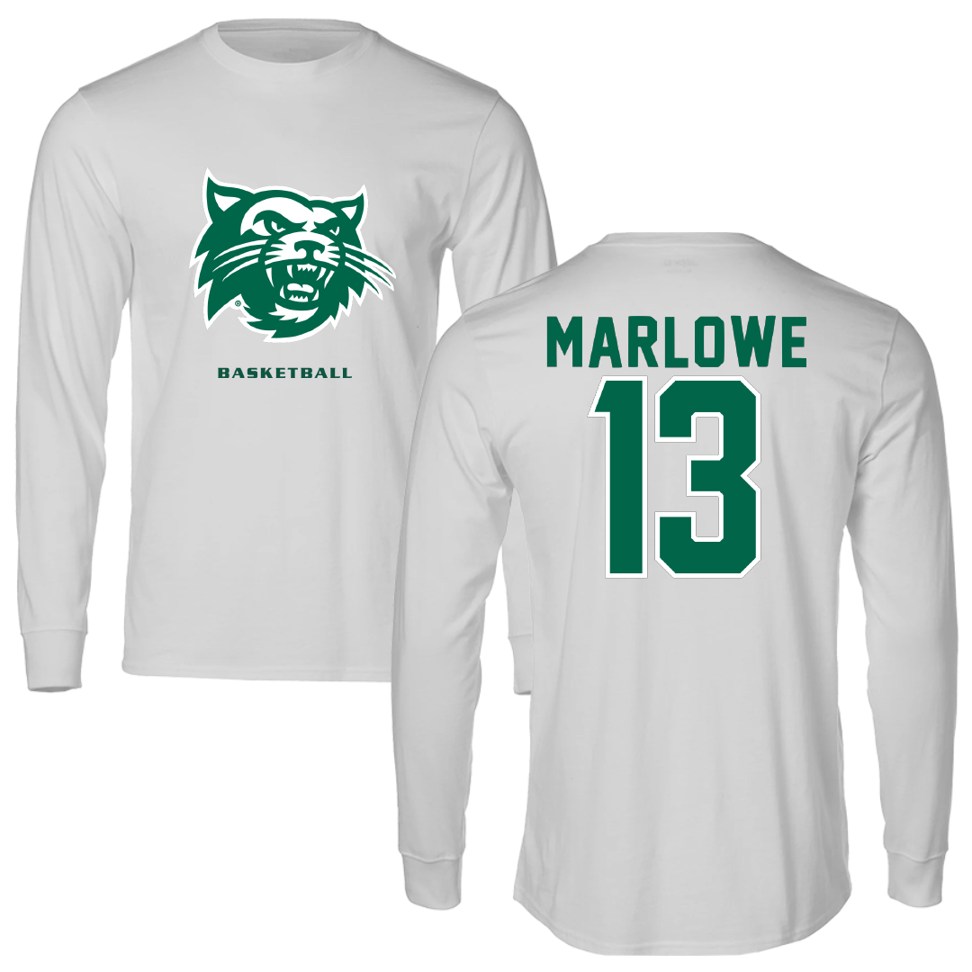 Northwest Missouri State University Basketball Light Gray Mascot Long Sleeve - #13 Ethan Marlowe