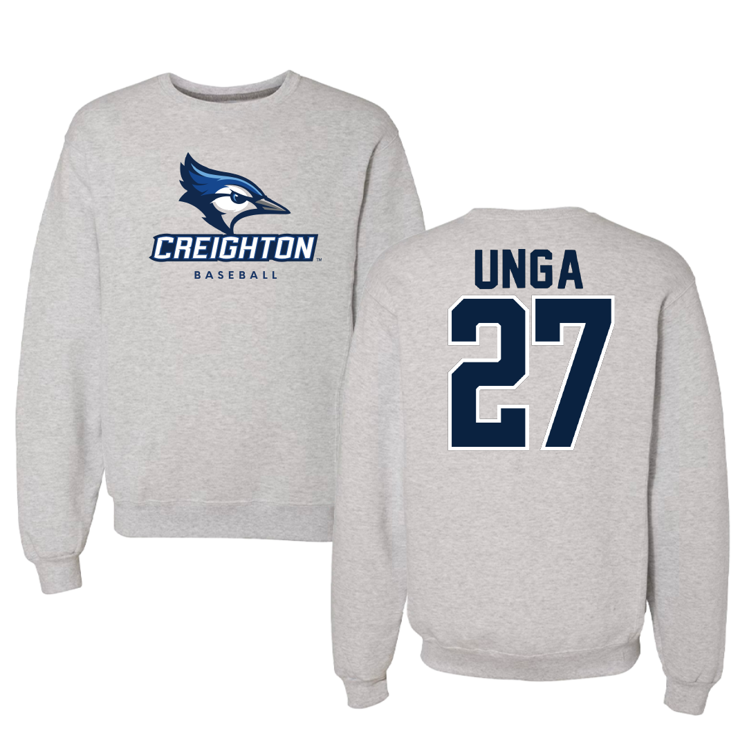 Creighton University Baseball Gray Crewneck - #27 Anthony Unga