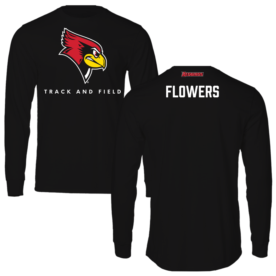 Illinois State University Track and Field Black Mascot Performance Long Sleeve - Chavi Flowers