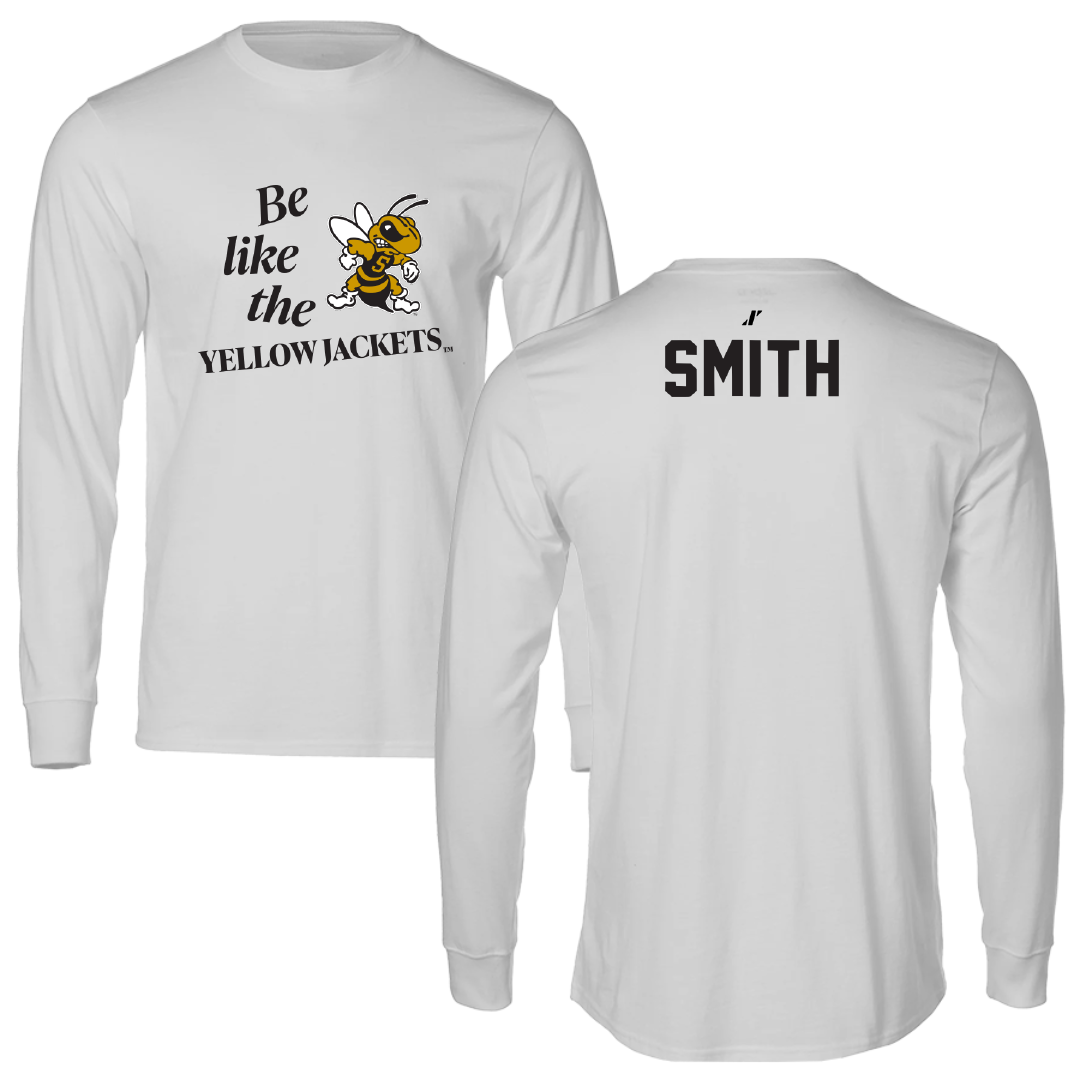 West Virginia State University TF and XC Light Gray Be Like Us Performance Long Sleeve - Jayden Smith