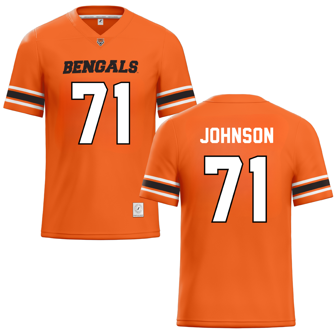 Idaho State University Orange Football Jersey - #71 Messiah Johnson