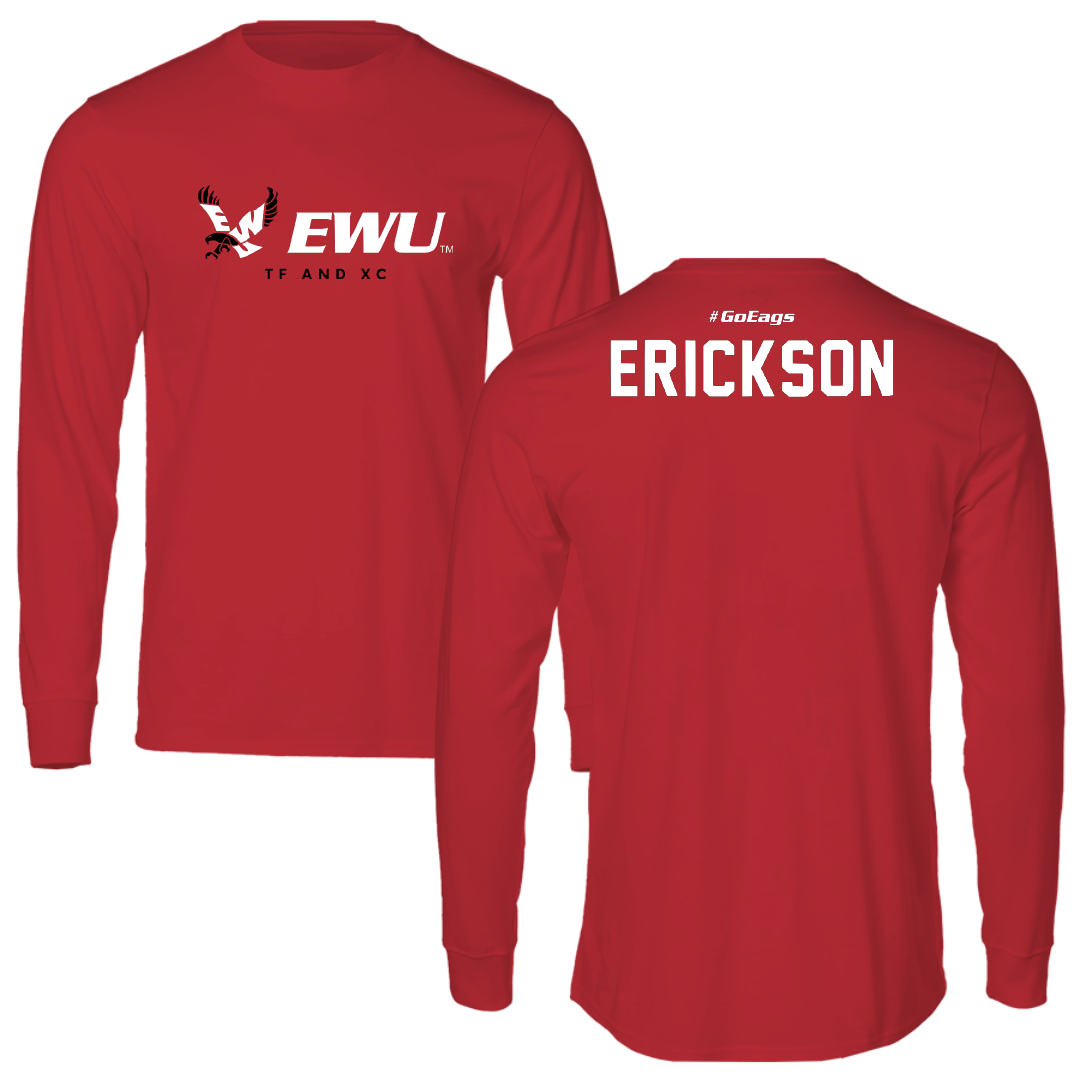 Eastern Washington University TF and XC Red Performance Long Sleeve - Breauna Erickson
