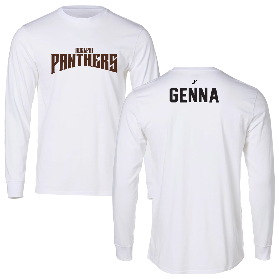 Adelphi University Swimming & Diving White Classic Long Sleeve - Frank Genna