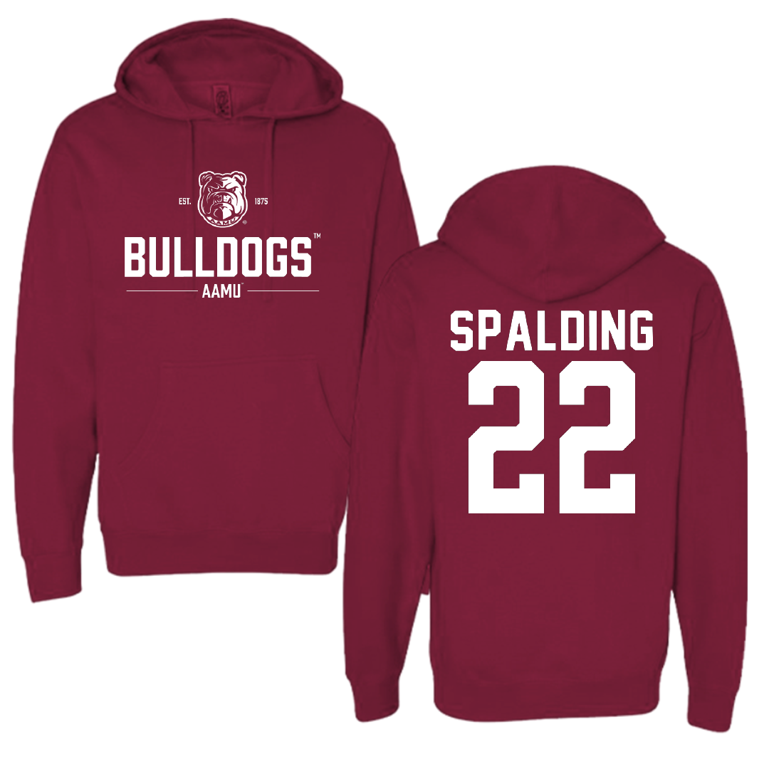 Alabama A&M University Volleyball Maroon General Hoodie - #22 Saniya Spalding