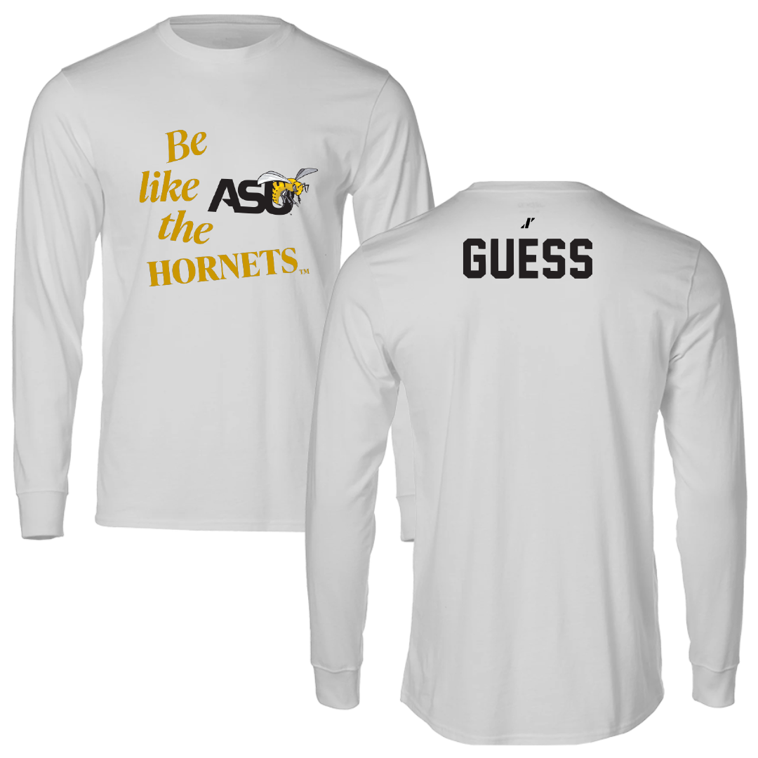 Alabama State University TF and XC Light Gray Be Like Us Performance Long Sleeve - Kaylie Guess