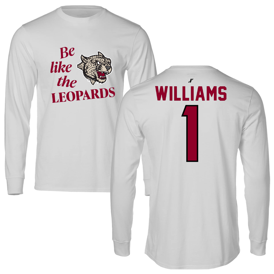 Lafayette College Basketball Light Gray Be Like Us Long Sleeve - #1 Caleb Williams