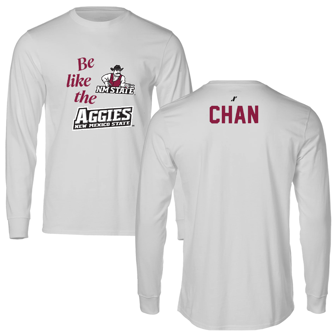 New Mexico State University Golf Light Gray Be Like Us Long Sleeve - Max Chan