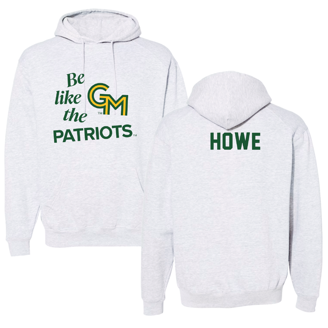 George Mason University Rowing Light Gray Be Like Us Hoodie - Julia Howe