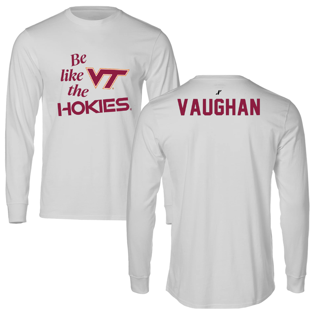 Virginia Tech Cheer Light Gray Be Like Us Long Sleeve - Jameson Vaughan