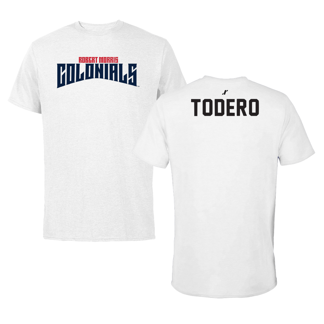 Robert Morris University TF and XC White Classic Tee - Rayna Todero