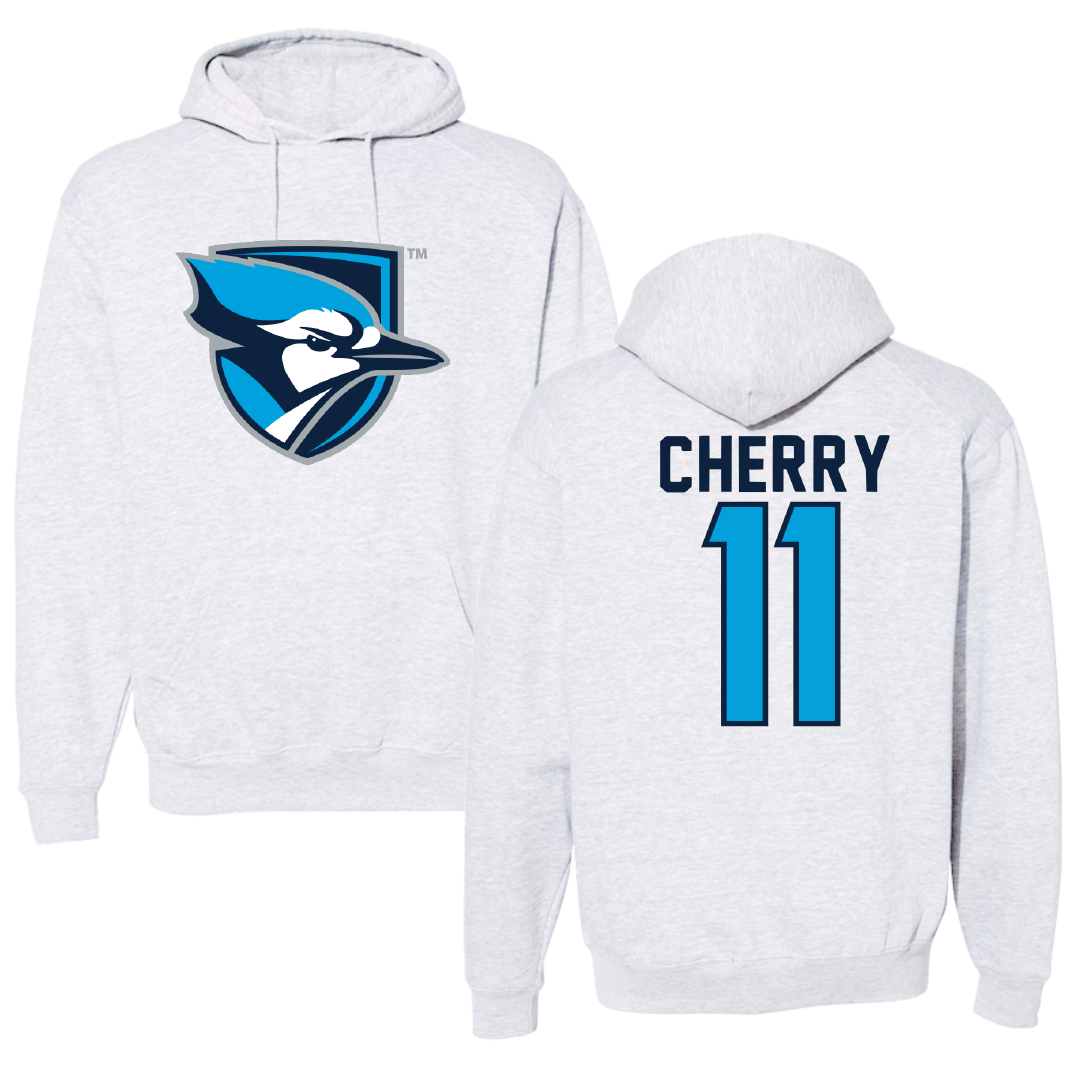 Elmhurst University Basketball Light Gray Hoodie - #11 Jack Cherry
