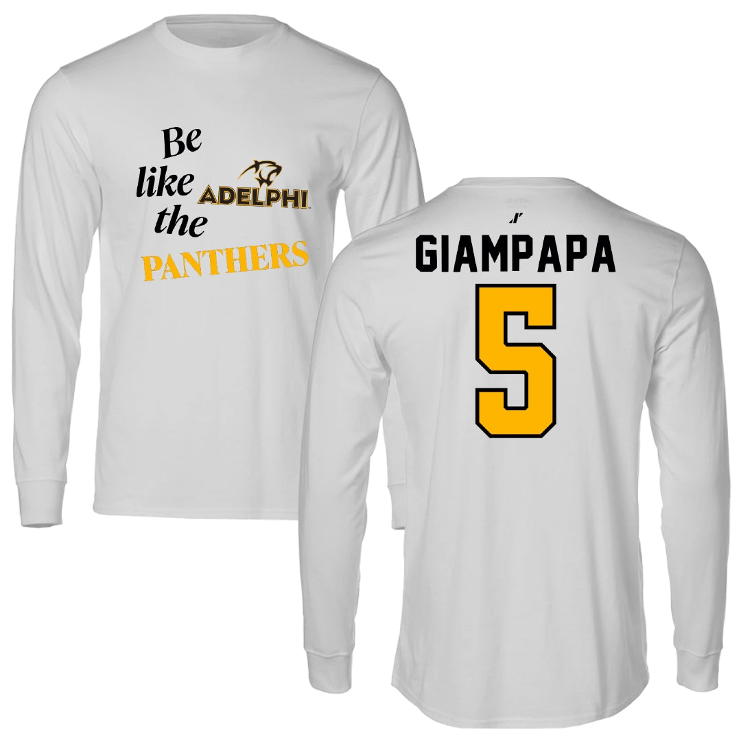 Adelphi University Bowling Light Gray Be Like Us Long Sleeve - #5 Giana Giampapa