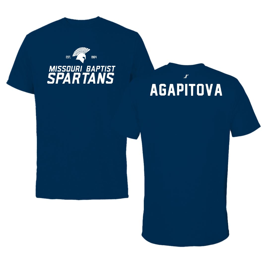Missouri Baptist University Tennis Navy General Tee - Polina Agapitova