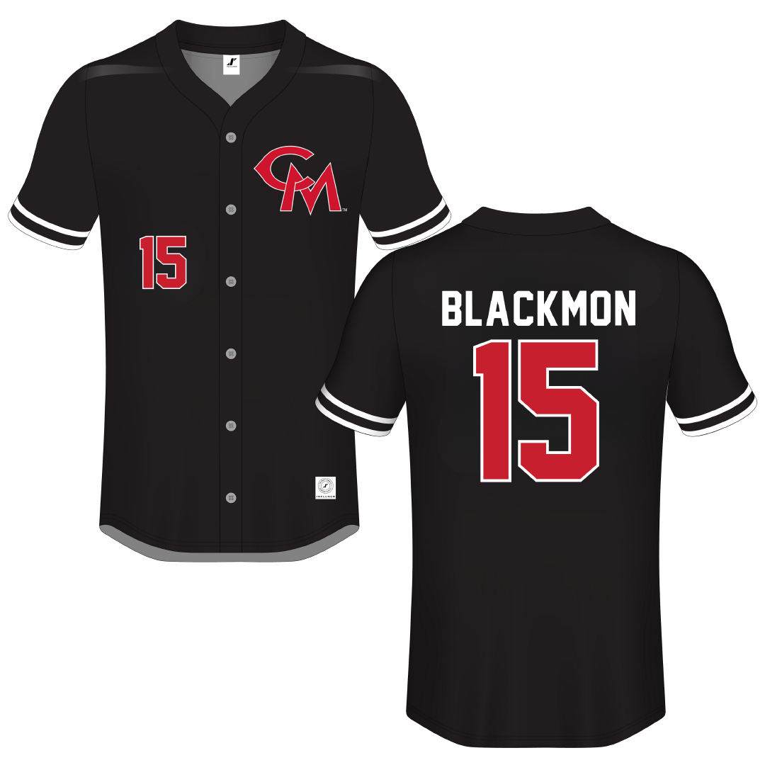 University of Central Missouri Black Button-Down Jersey - #15 Lexi Blackmon