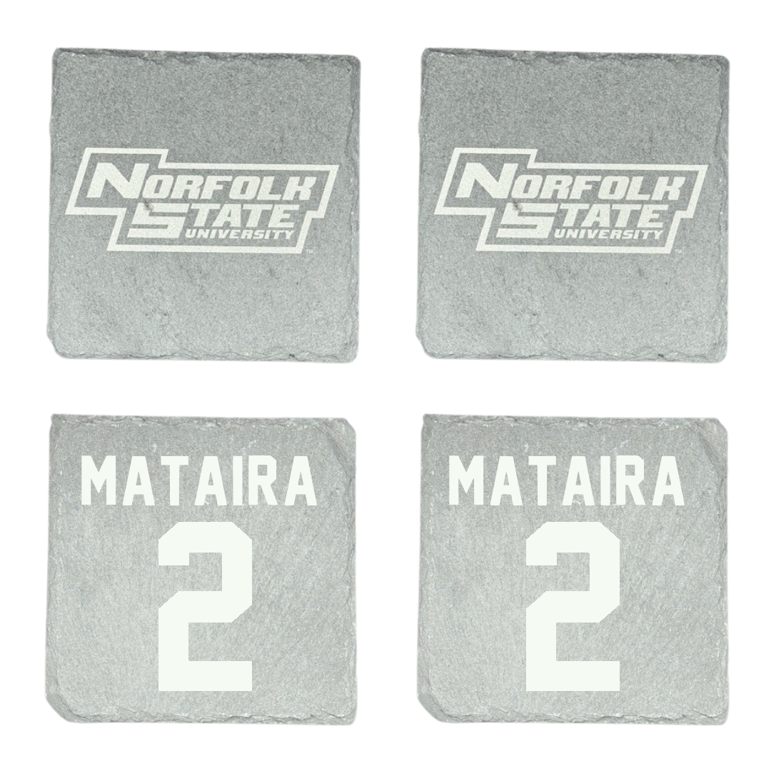 Norfolk State University Volleyball Stone Coaster (4 Pack)  - #2 Jasmine Mataira
