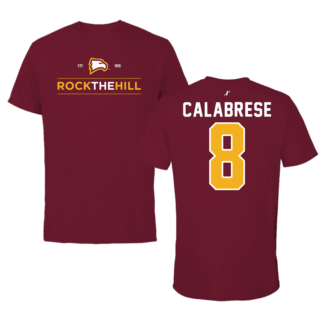 Winthrop University Lacrosse Garnet General Tee - #8 Mollie Calabrese
