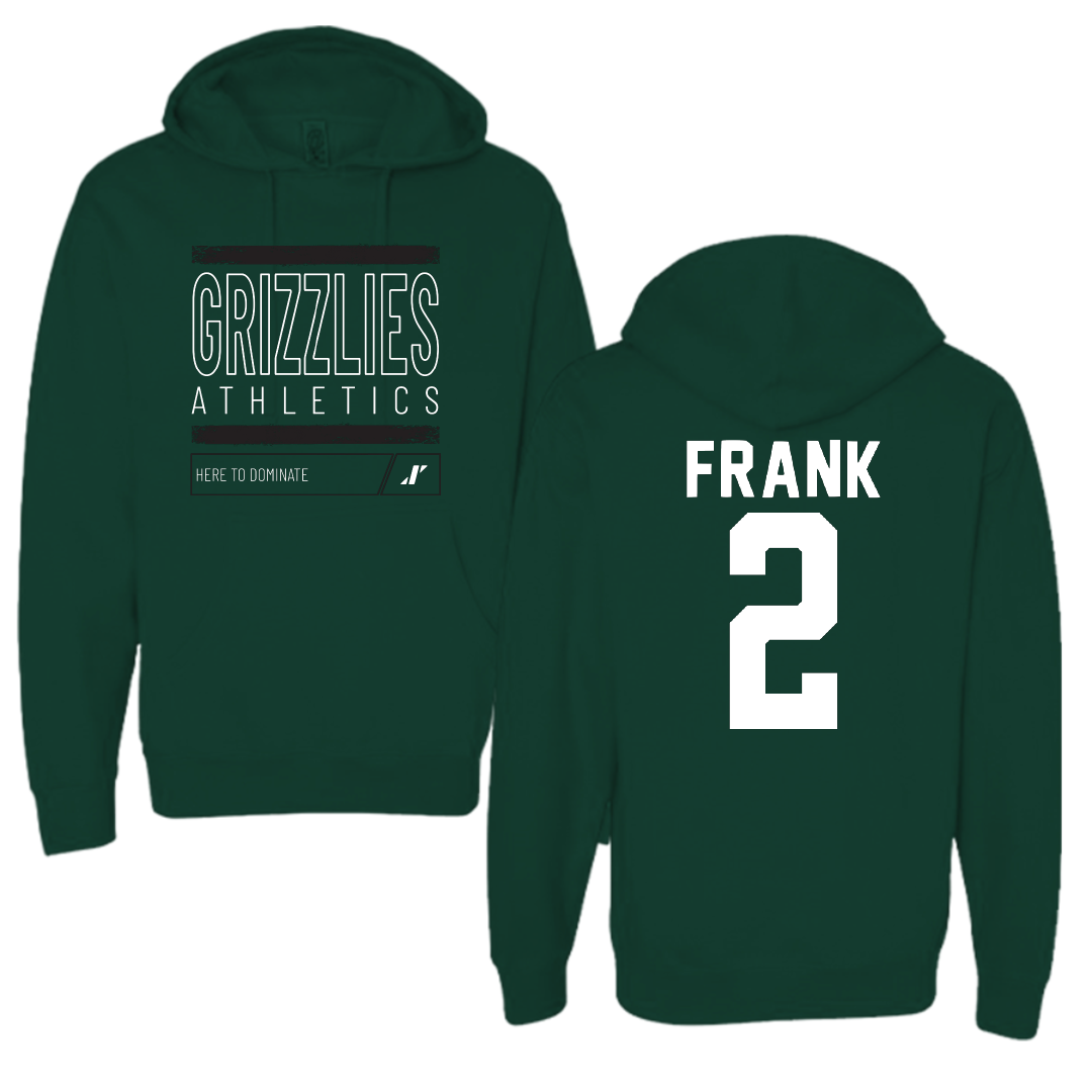 Adams State University Basketball Forest Green Dominate Hoodie - #2 Harrison Frank