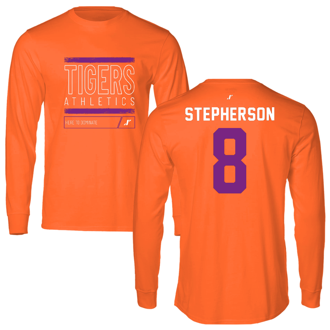 Edward Waters University Softball Orange Dominate Long Sleeve - #8 Chloe Stepherson