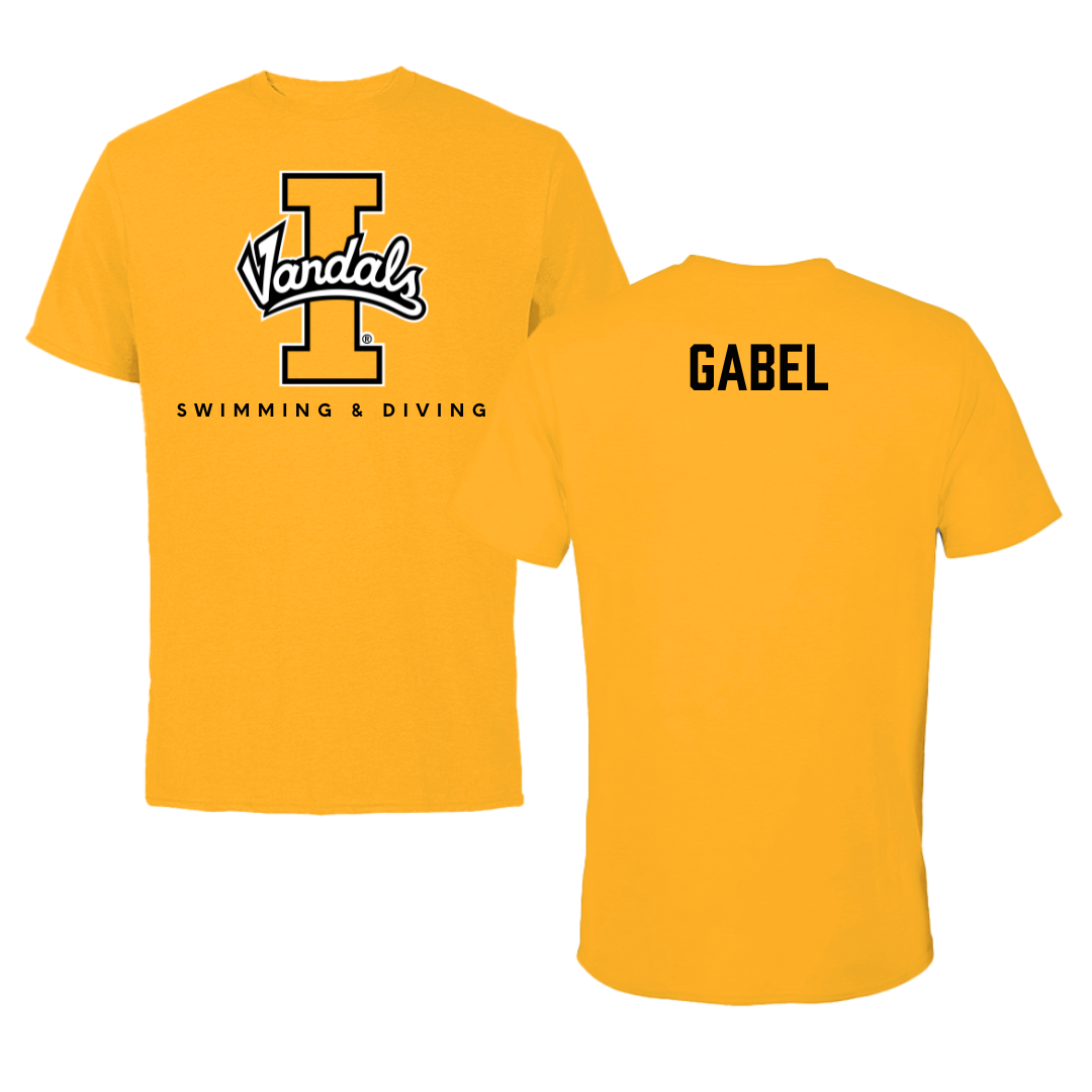 University of Idaho Swimming & Diving Gold Tee - Cadence Gabel