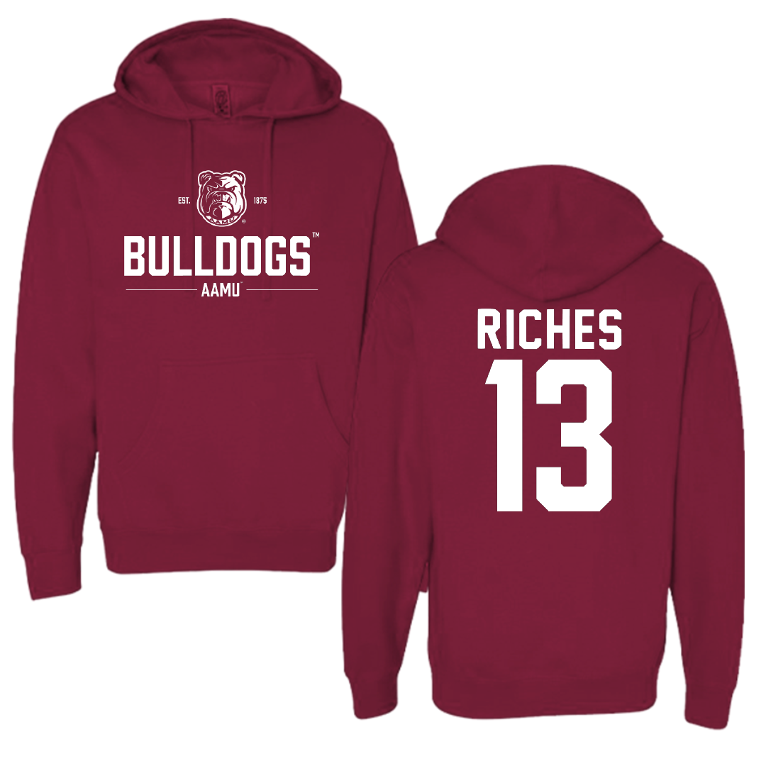 Alabama A&M University Softball Maroon General Hoodie - #13 Allyson Riches