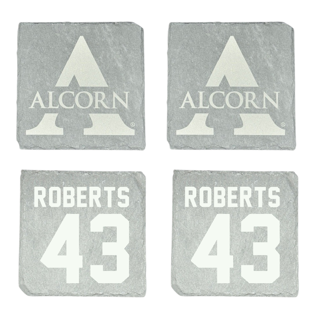 Alcorn State University Football Stone Coaster (4 Pack)  - #43 Cedric Roberts
