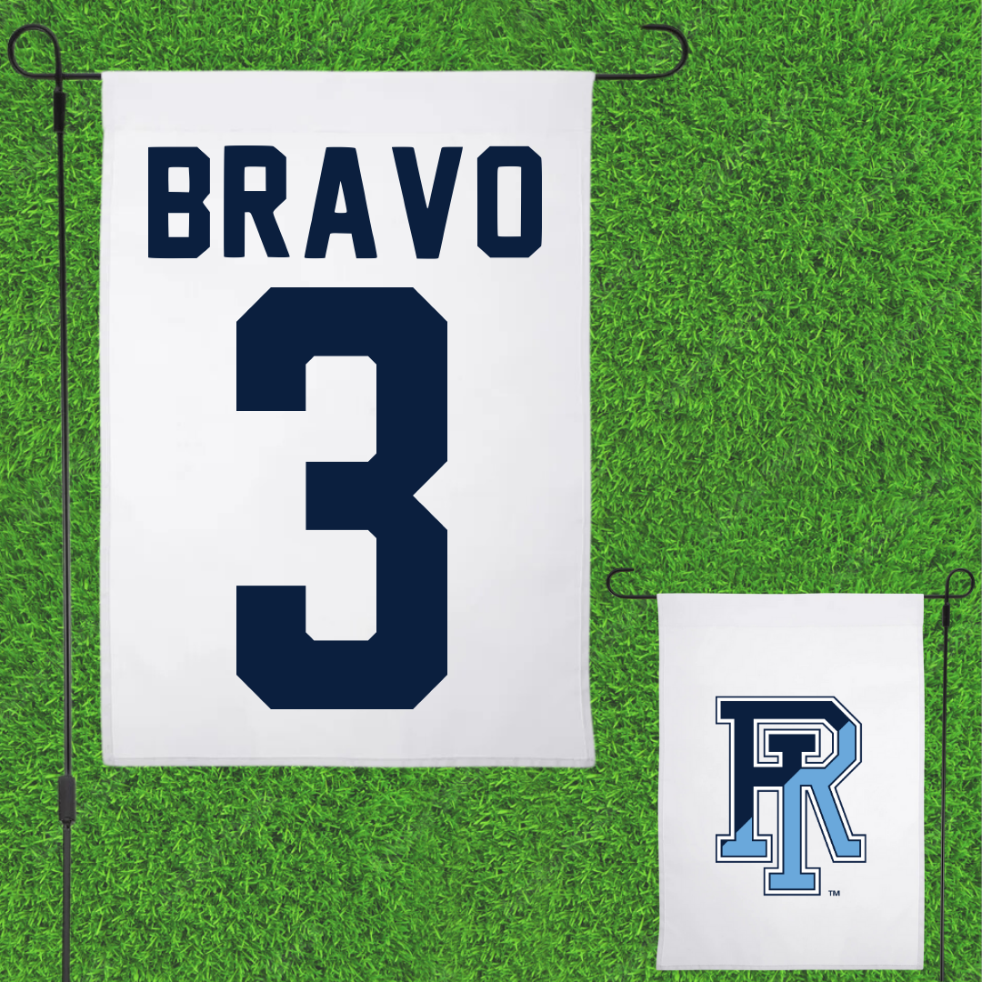 University of Rhode Island Lacrosse White Garden Flag - #3 Emma Bravo