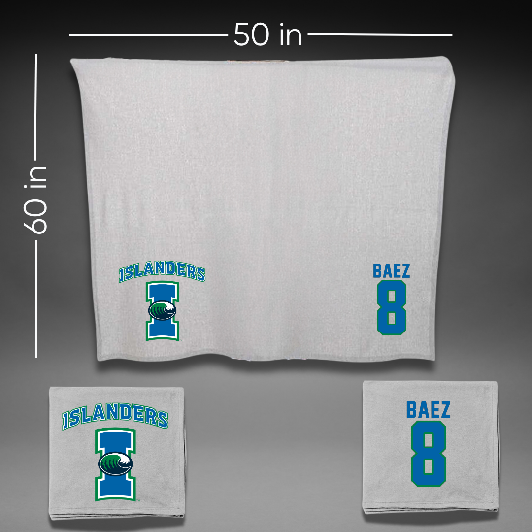 Texas A&M University-Corpus Christi Softball Gray Blanket - #8 Paolina Baez