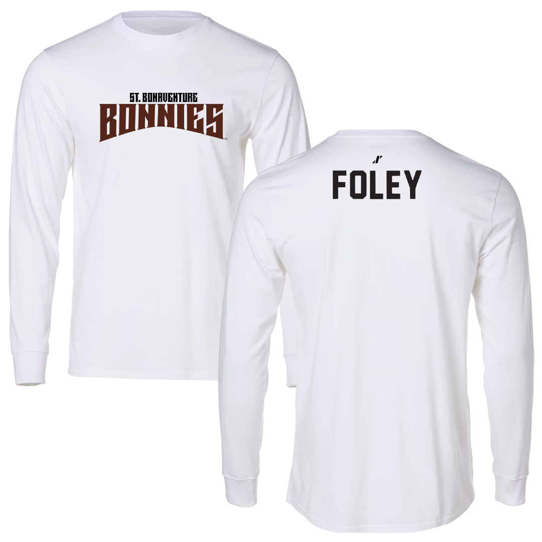 St. Bonaventure University Swimming & Diving White Classic Performance Long Sleeve - Rylie Foley
