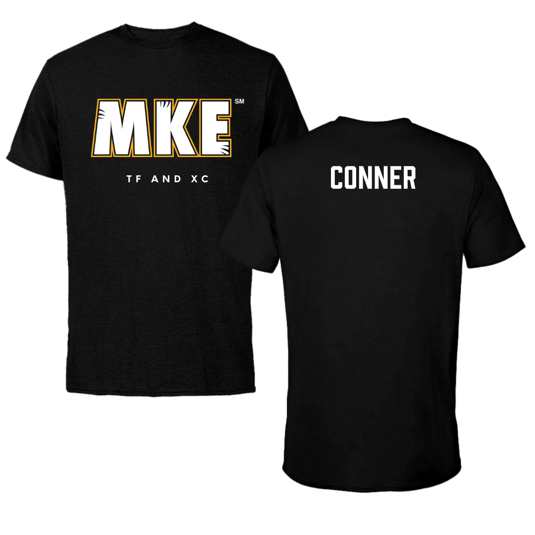 University of Wisconsin-Milwaukee TF and XC Black Performance Tee - Claudia Conner