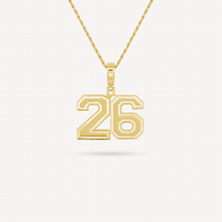 Gold Presidents Pendant and Chain - #26 Drew Pfeifer