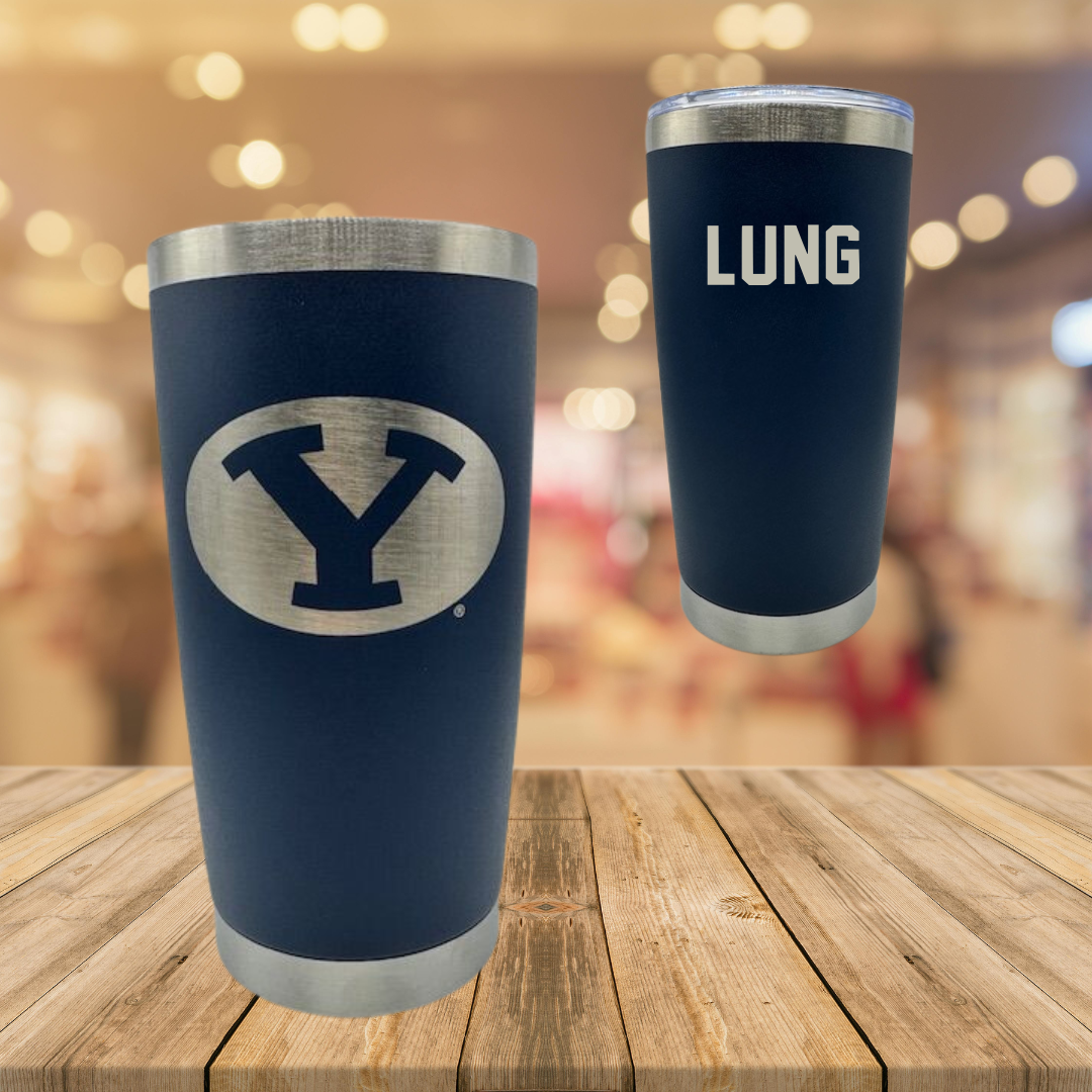 Brigham Young University Swimming & Diving Navy Stainless Steel Tumbler - Mackenzie Lung