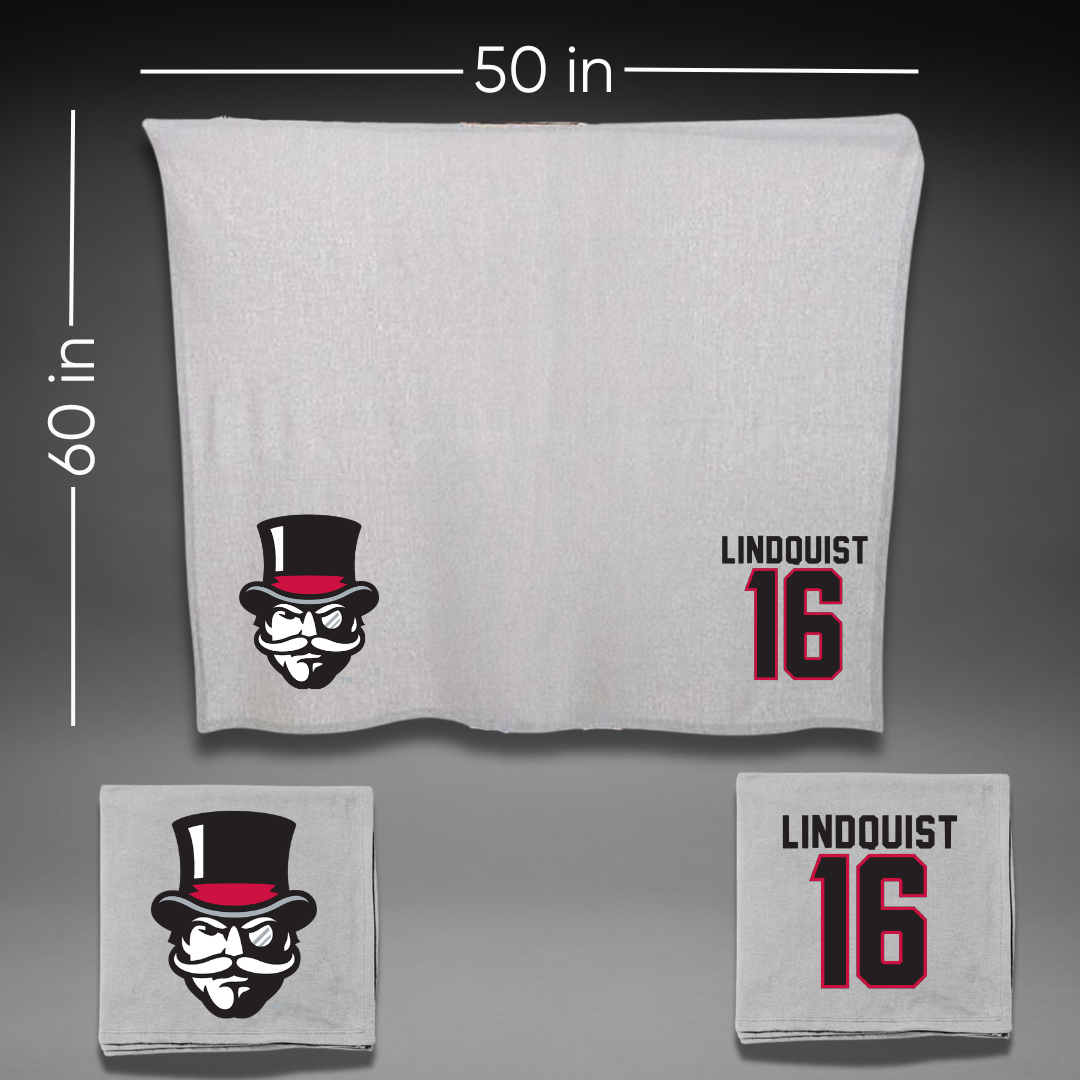 Austin Peay State University Soccer Gray Blanket - #16 Haley Lindquist