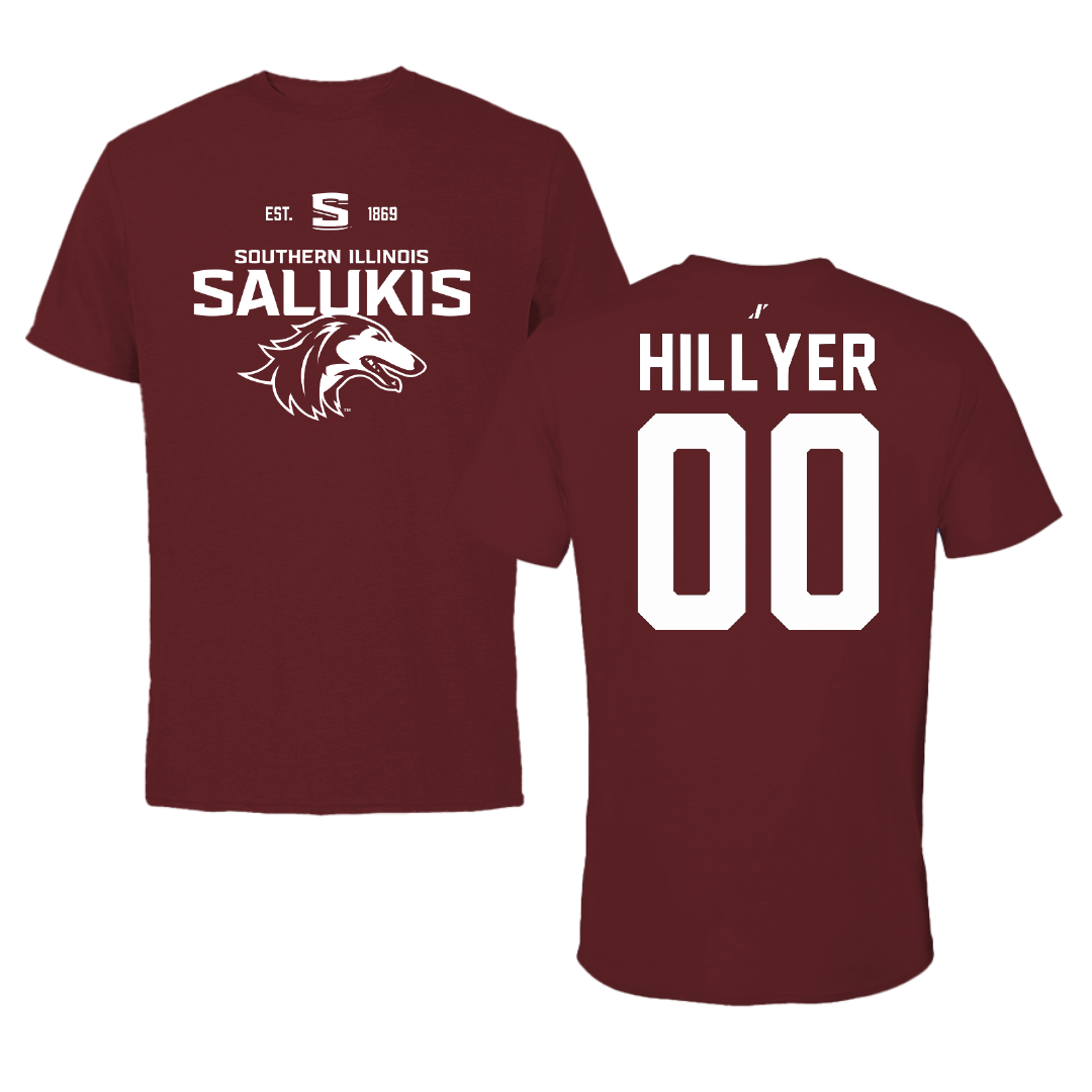 Southern Illinois University at Carbondale Soccer Maroon General Performance Tee - #00 Chloe Hillyer