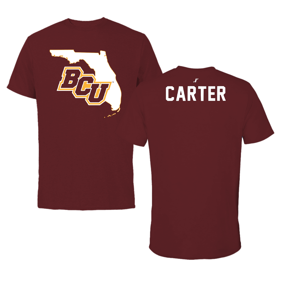 Bethune-Cookman University TF and XC Maroon State Tee - Michael Carter