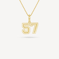 Gold Presidents Pendant and Chain - #57 James Walton