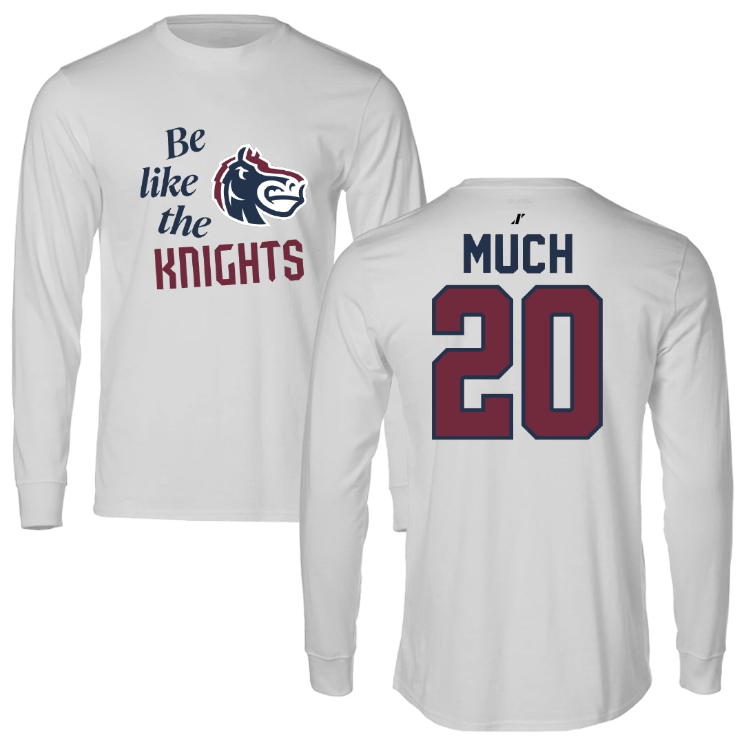 Fairleigh Dickinson University-Metropolitan Campus Volleyball Light Gray Be Like Us Long Sleeve - #20 Jessica Much