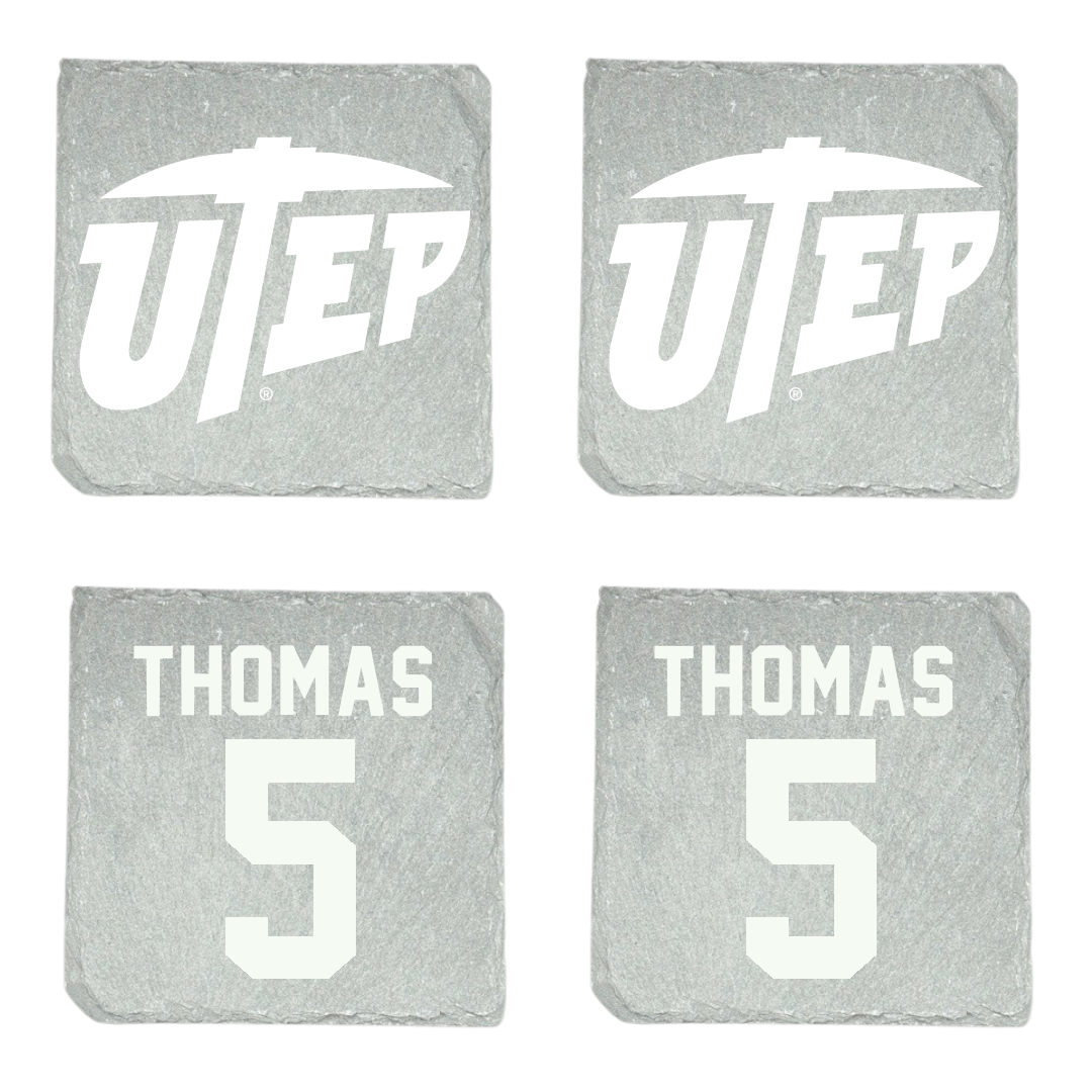 University of Texas at El Paso Football Stone Coaster (4 Pack)  - #5 Kam Thomas