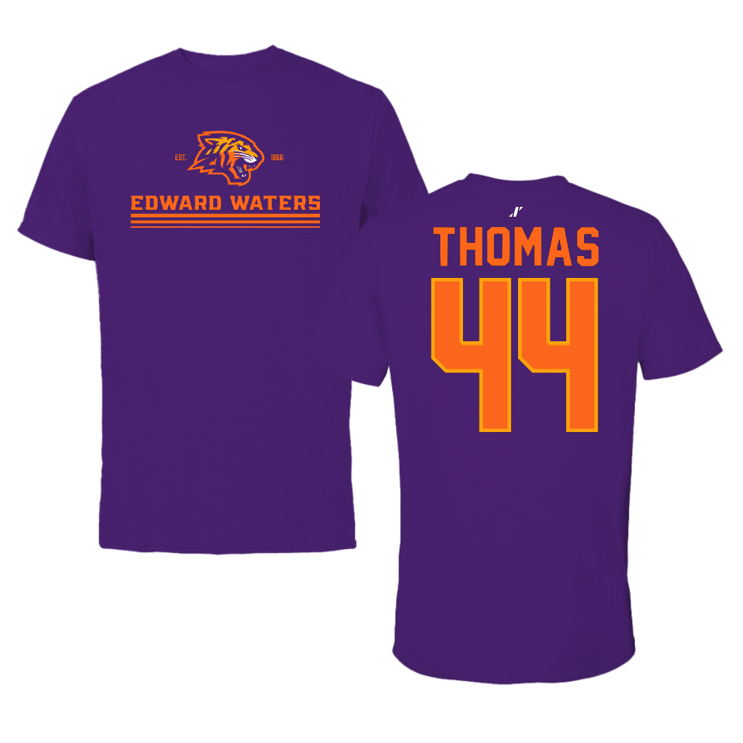 Edward Waters University Baseball Purple General Tee - #44 Michael Thomas