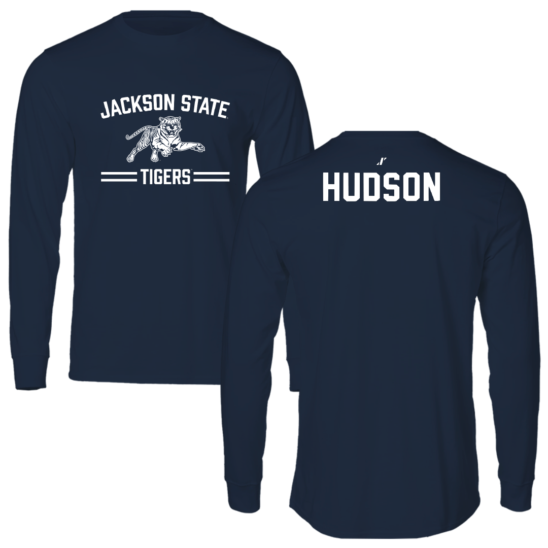 Jackson State University TF and XC Navy General Long Sleeve - Jeremiah Hudson
