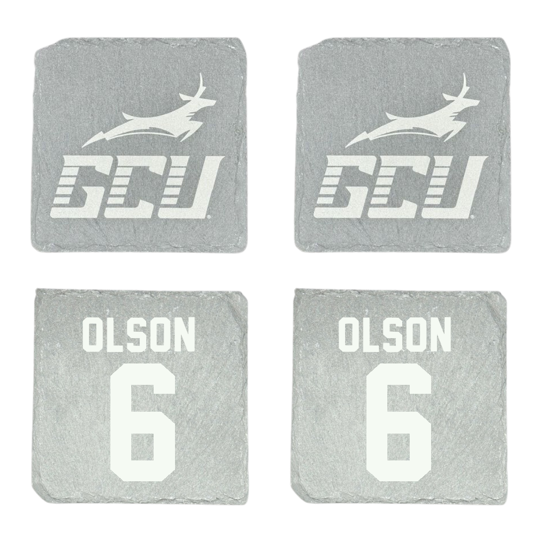 Grand Canyon University Lacrosse Stone Coaster (4 Pack)  - #6 Blake Olson