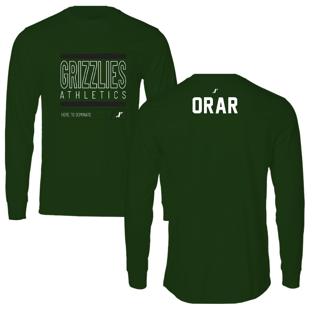 Adams State University TF and XC Forest Green Dominate Performance Long Sleeve - Aron Orar