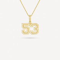 Gold Presidents Pendant and Chain - #53 Davion Eldridge