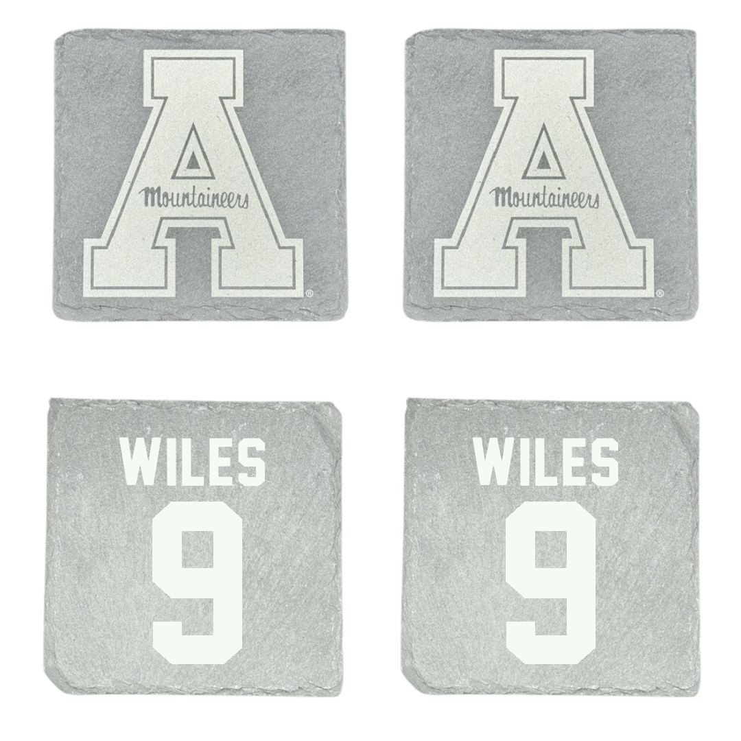 Appalachian State University Football Stone Coaster (4 Pack)  - #9 William Wiles