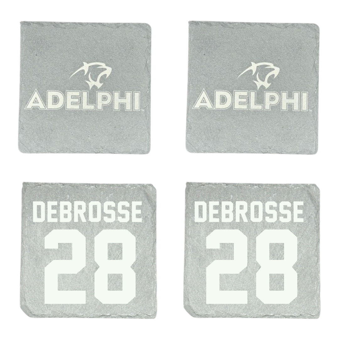 Adelphi University Soccer Stone Coaster (4 Pack)  - #28 Richard DeBrosse